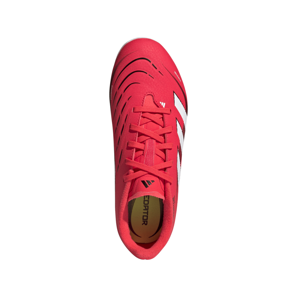 Adidas Predator League Firm Ground Junior Football Boots Lucid Red Cloud White Core Black (Red Black White)
