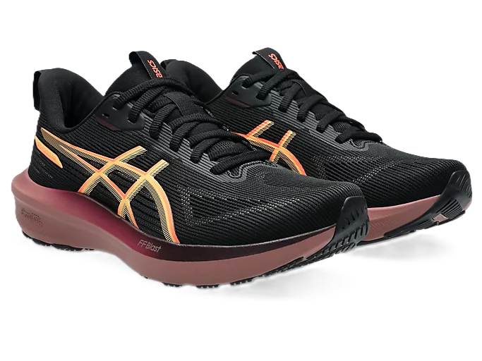 Asics GT-1000 14 Womens Running Shoes Black Vivid Coral