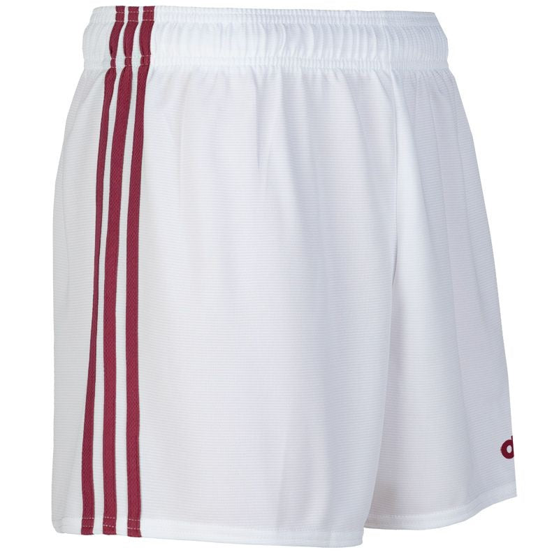 O'Neills Mourne Shorts (White Maroon)