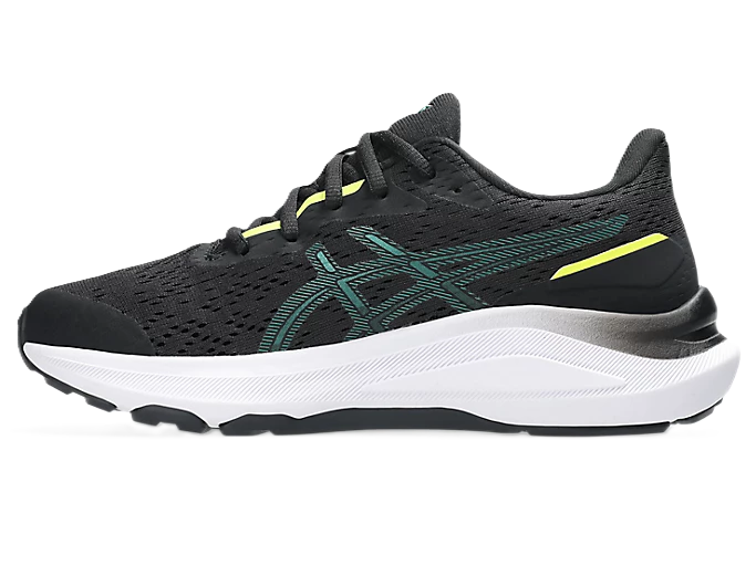 Asics GT- GS Kids Runnng Shoes Black Jasper Green