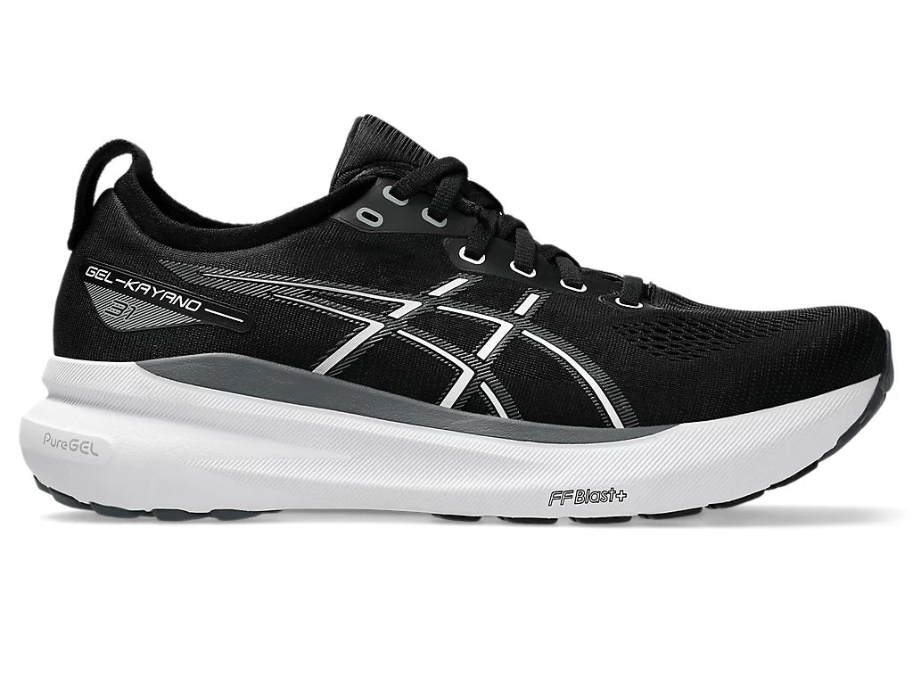 Asics Kayano 31 Men's Running Shoes Black White