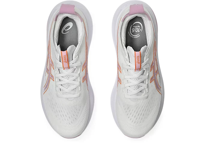 Asics Gel-Nimbus 26 Women's Running Shoes - White Pink