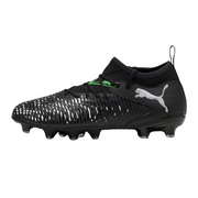 Puma Future 8 Match Firm Ground Football Boots Puma Black Grey Green (Black Grey)