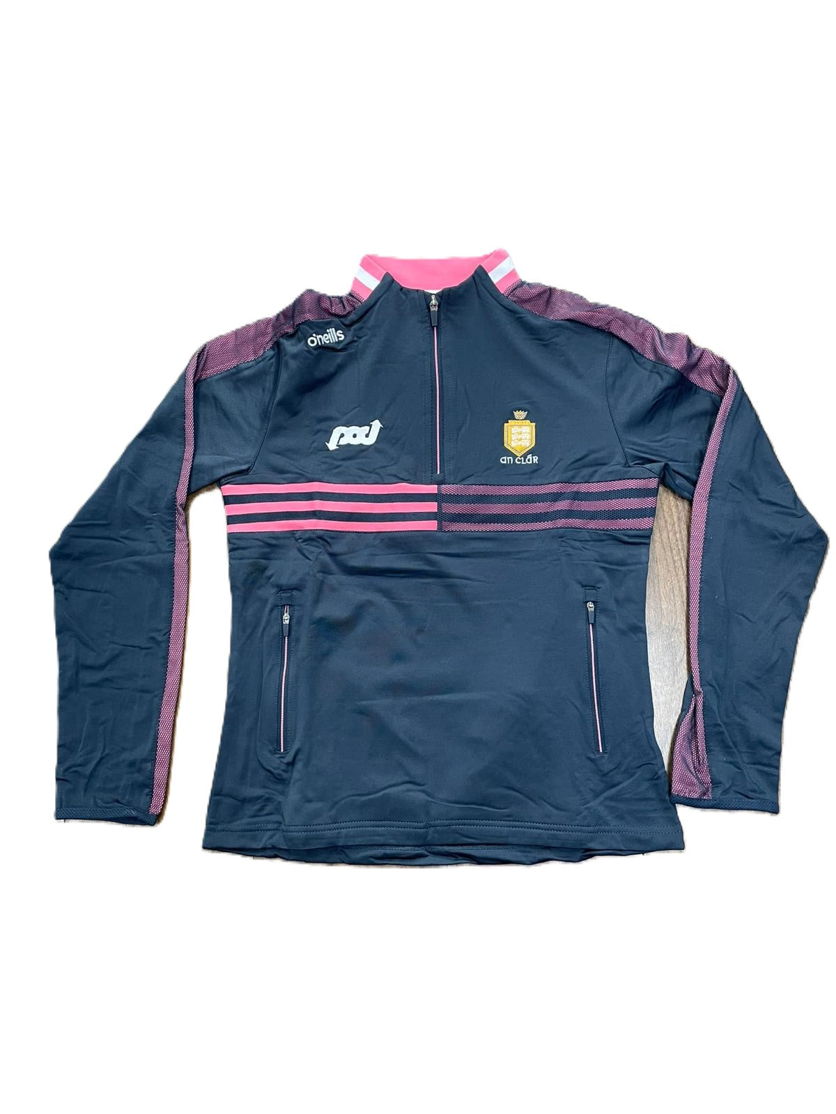 O'Neills Clare Ladies/Girls Nepal Half Zip Marine Pink White -