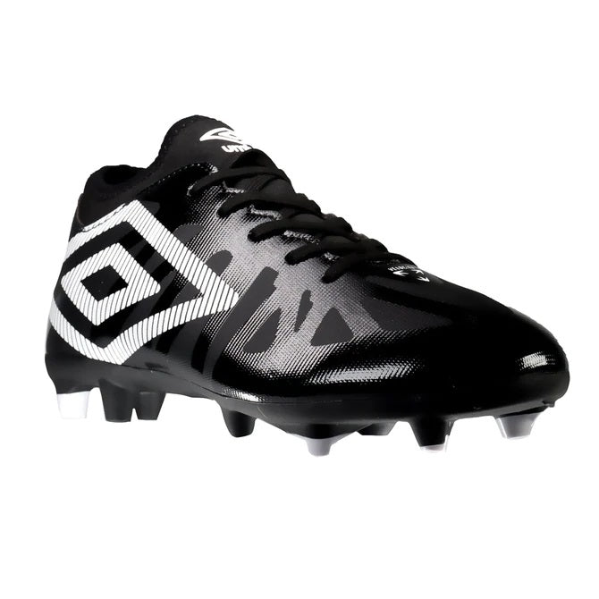 Umbro Ventura Firm Ground Junior Football Boots (Black White)