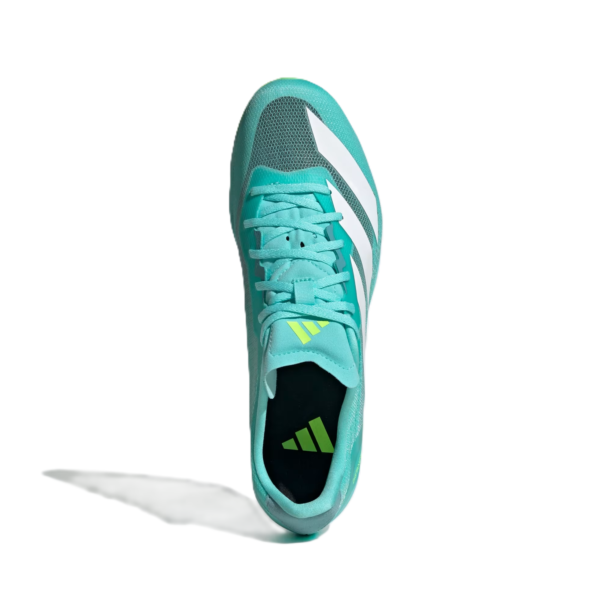 Adidas Adizero Distancestar Running Spikes Flash Aqua Cloud White Lucid Lemon