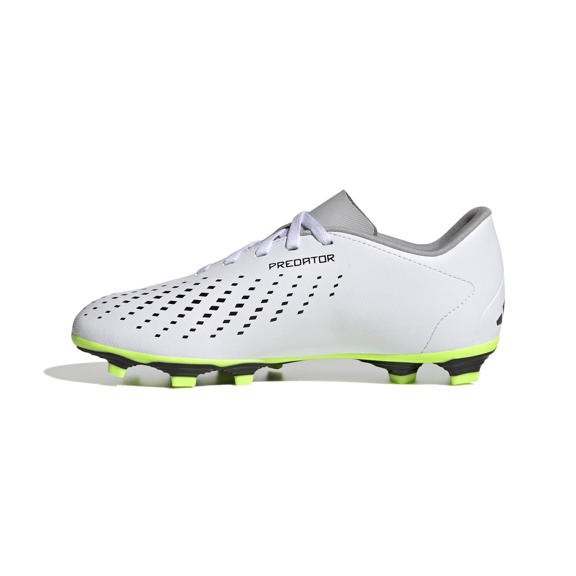 Adidas Predator Accuracy.4 Junior Football Boots White Black Lucid Lemon (White Lemon)