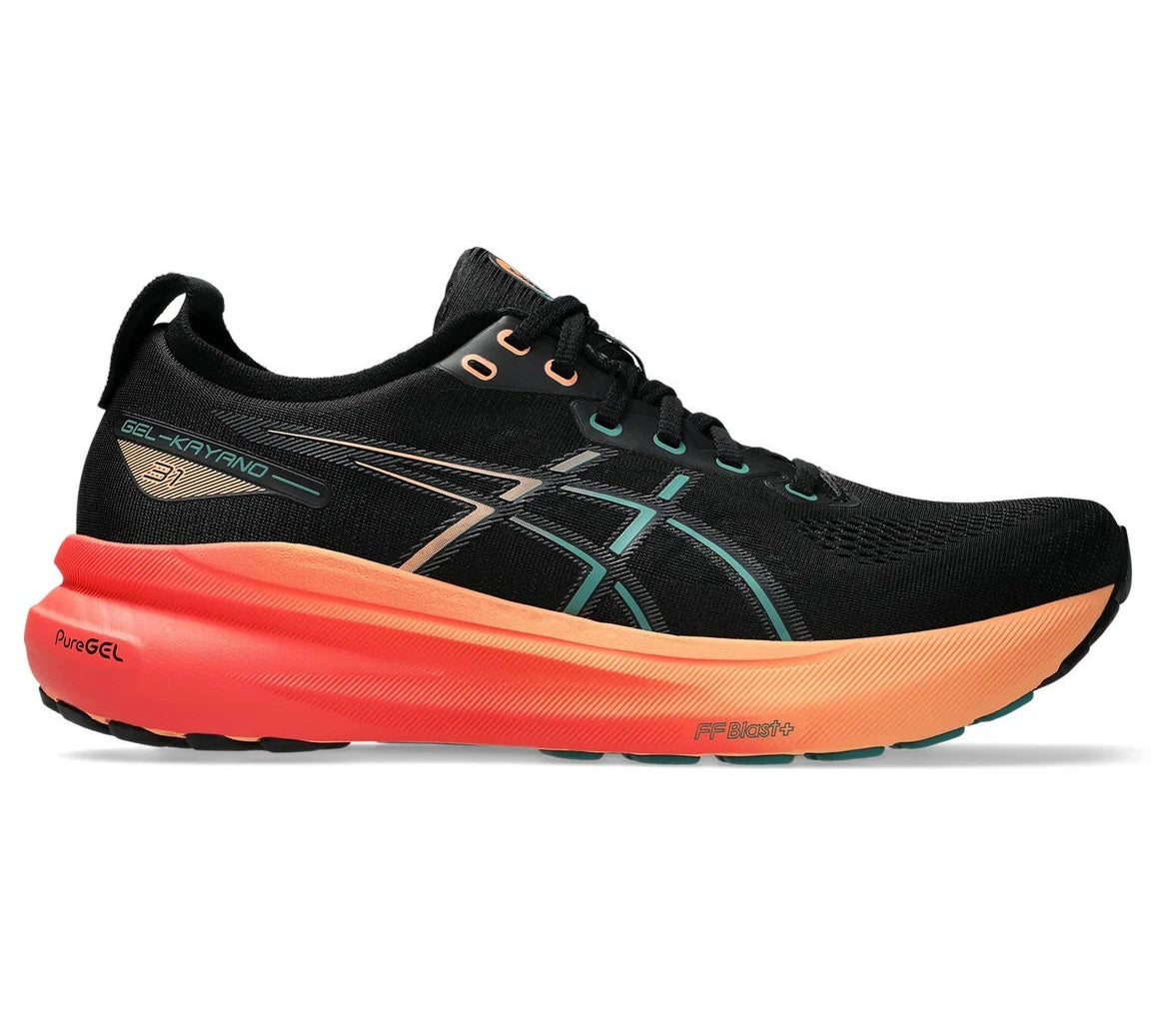 Asics Gel Kayano 31 Men's Running Shoes Black Rainy Lake