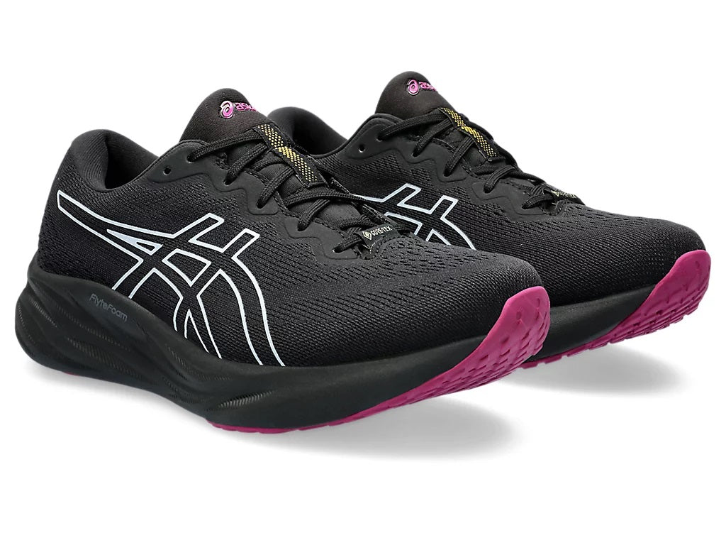 Asics Gel Pulse 15 GTX Gore Tex Women's Running Shoes Black Blackberry