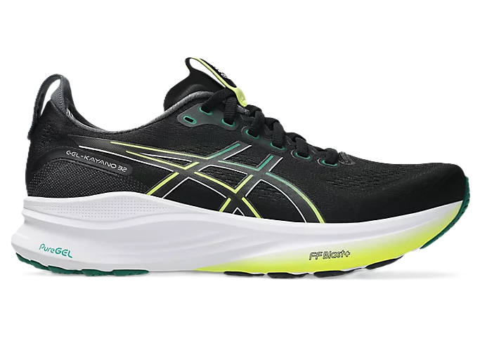 Asics GEL-KAYANO Men' Running Shoes Black Jasper Green