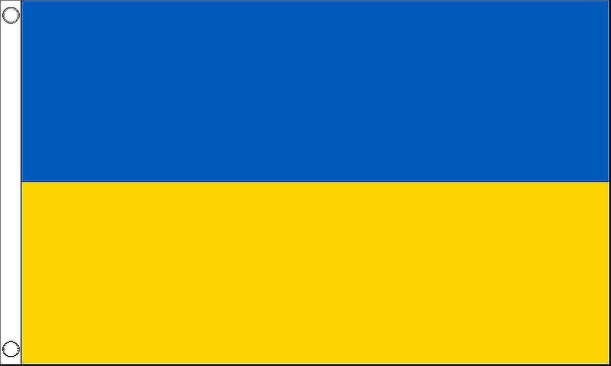 Team Car Flag 5X3 Ukraine Flag