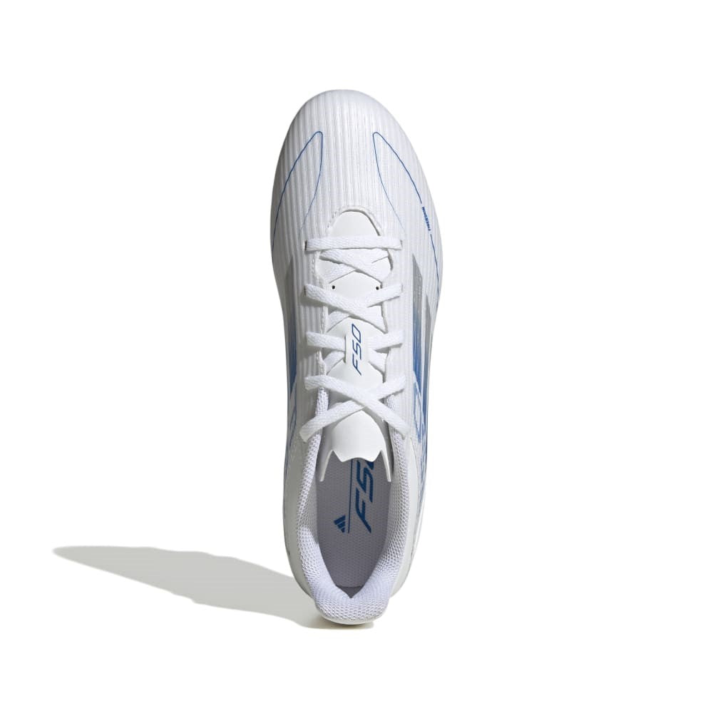 Adidas F50 Club Firm/Multi-Ground Boots White Metalic Silver
