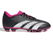 Adidas Predator Accuracy.4 Firm Ground Junior Football Boots (Black White Shock Pink)