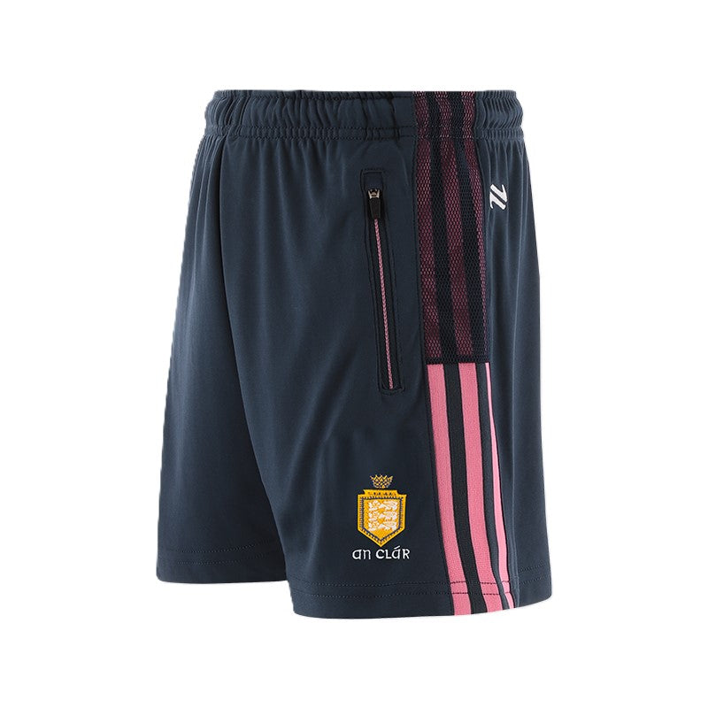 O'Neills Clare GAA Nepal Training Shorts Marine Pink