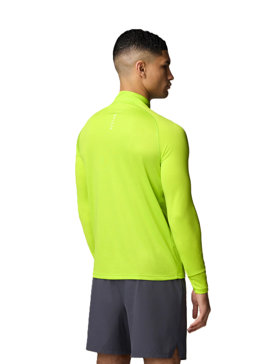 Castore Mens AOP / Zip Long Sleeve Acid Lime White