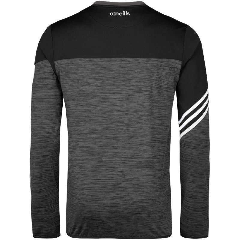 O'Neills Nevis Brushed Crew Neck (Melange Black Black White)