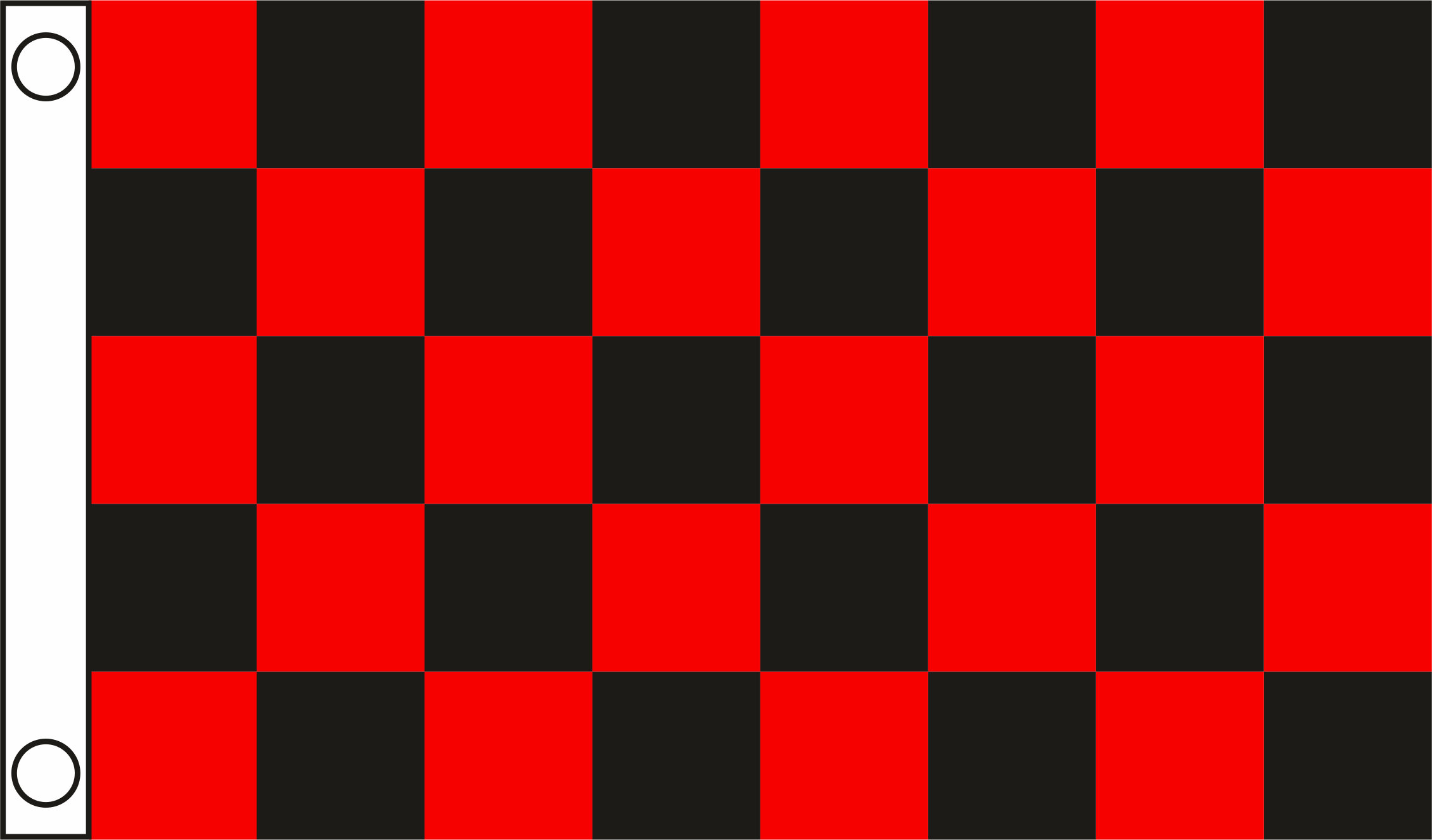Team Car Flag 5X3 Checker Flag