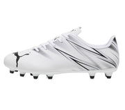 Puma Attacanto Firm Ground Junior Football Boots White Black (White Black)