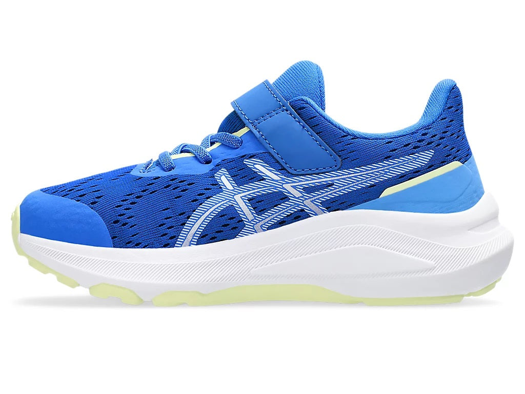 Asics GT- PS Kids Velcro Running Shoes Illusion Blue White
