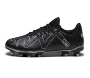 Puma Future Play Firm Ground Junior Football Boots Puma Black Silver (Black Silver)