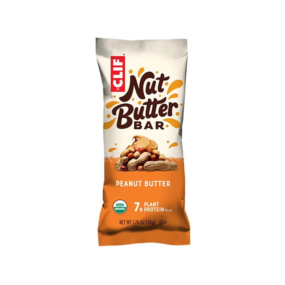 Clif Nut Butter Bar Peanut – Organic, Plant-Based Energy Bar with 7g Protein