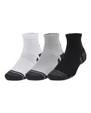 Under Armour Performance Tech 3-Pack Quarter Socks Grey White