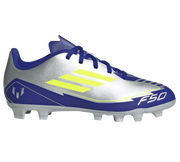Adidas F50 Club Firm Ground Junior Football Boots (Silver)