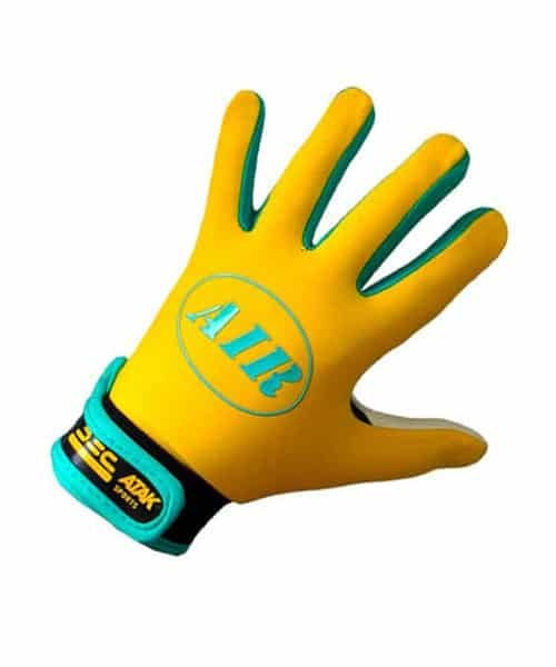 Atak Air Gaelic Football Gloves Yellow Green