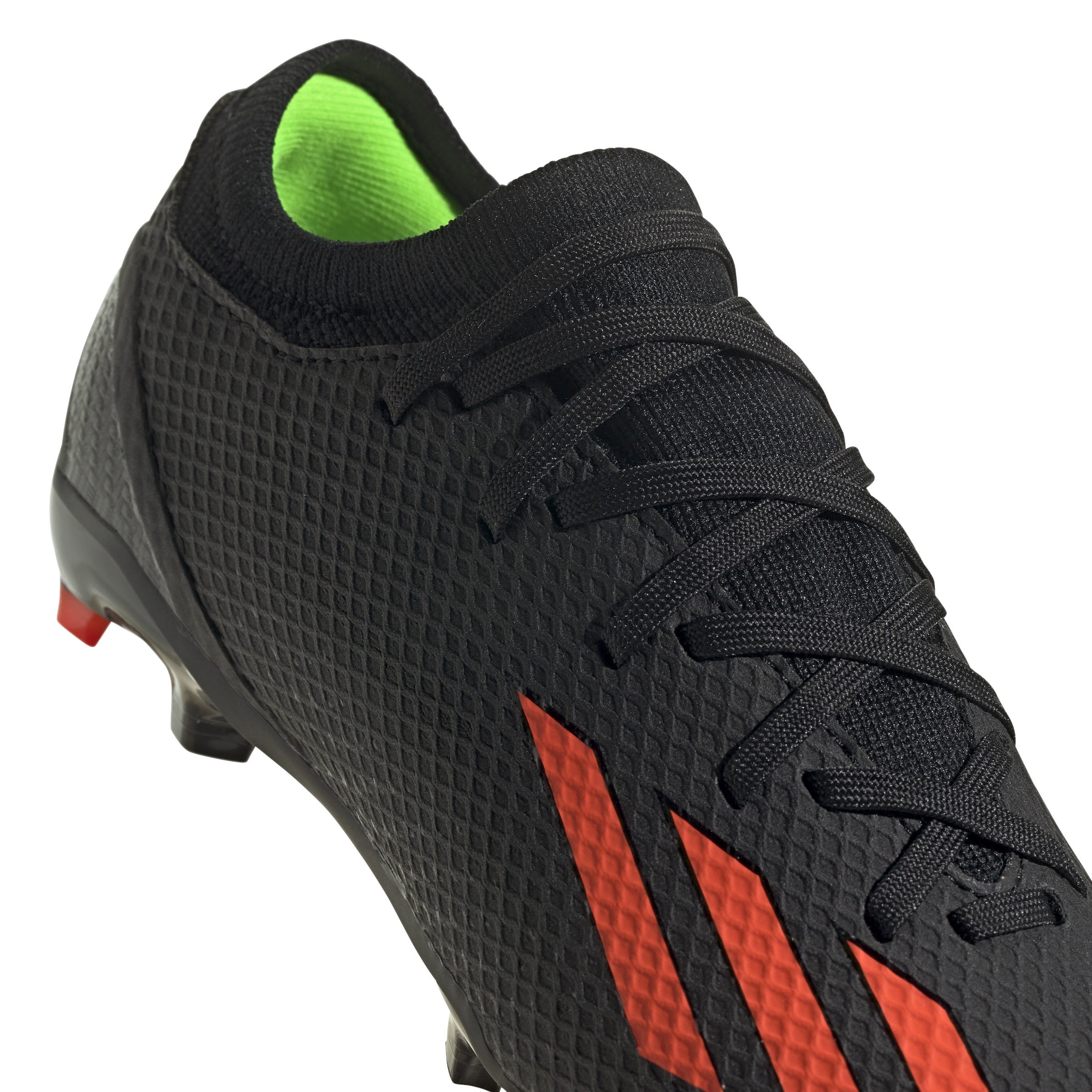 Adidas X Speedportal.3 Firm Ground Junior Football Boots (Black Solar Red Solar Green)