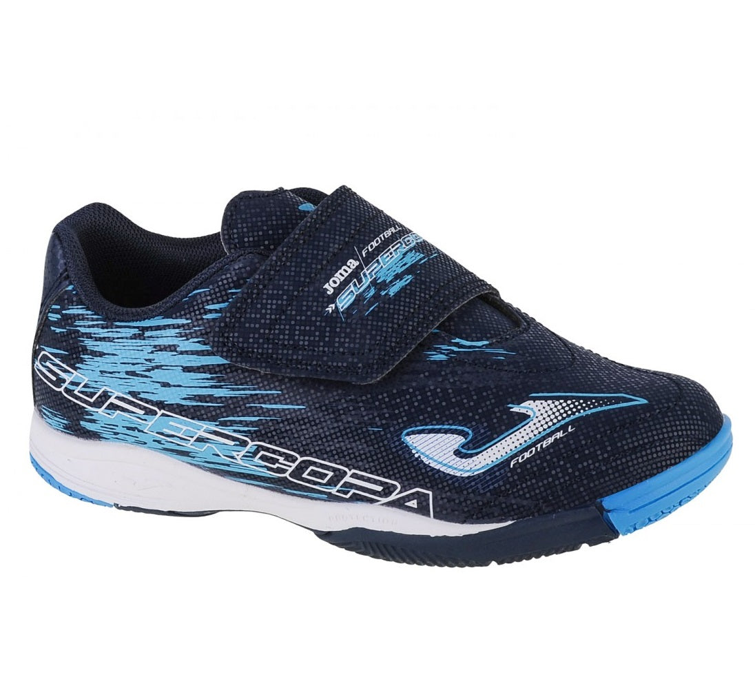 Joma Supercopa 2303 Velcro Astro Turf Shoes (Navy Blue)