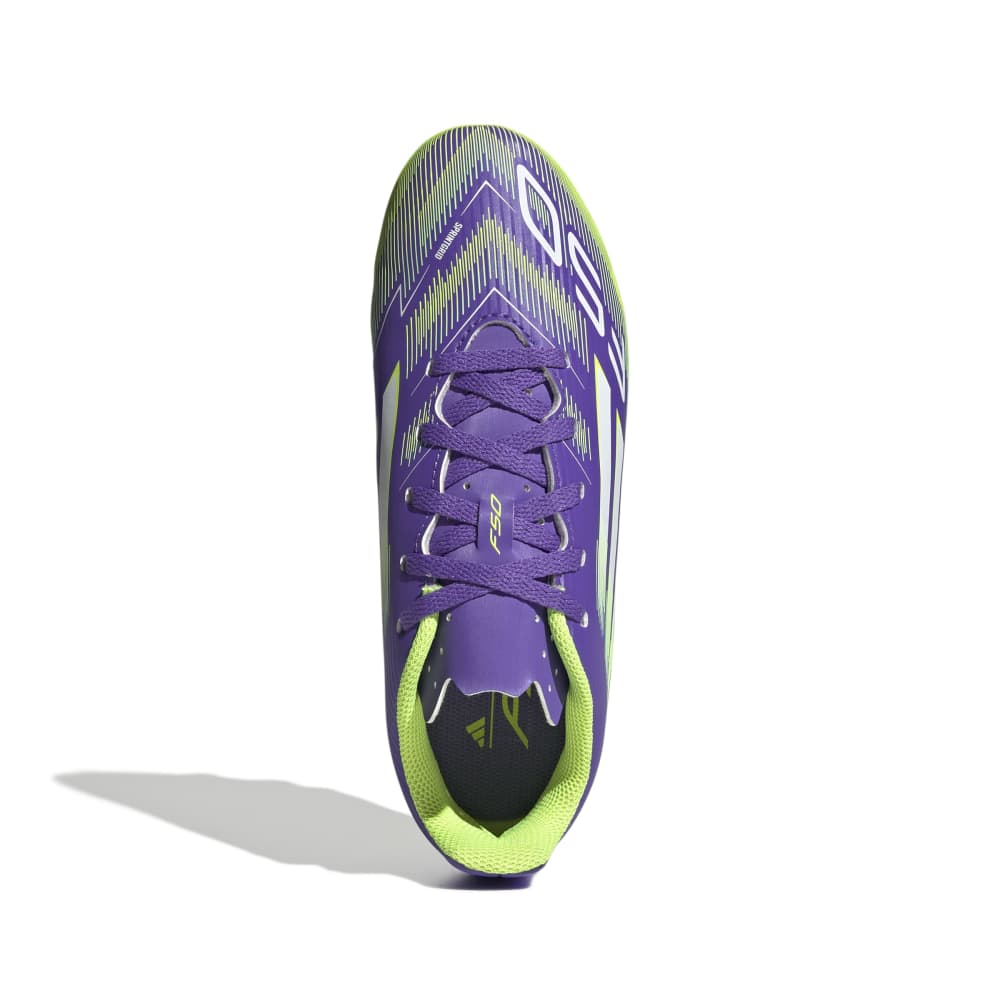Adidas F50 Club Firm Ground Junior Football Boots Purple Rush White Lucid Lemon