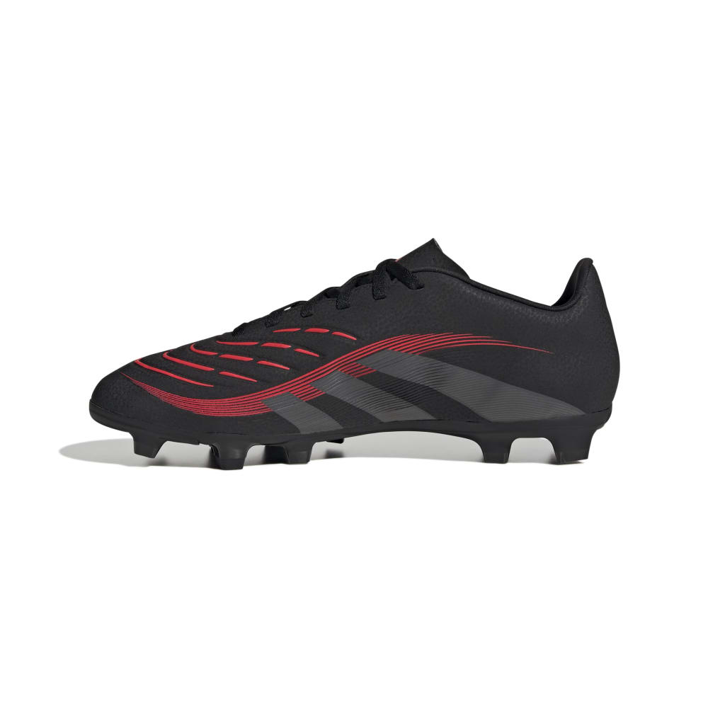 Adidas Predator Club Firm Ground Adults Football Boots Core Black Grey Lucid Red