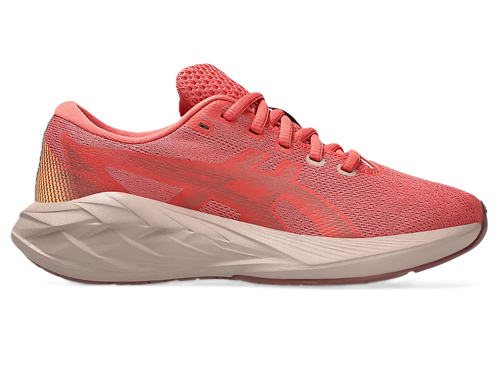 Asics Novablast GS Kids Running Shoes Dark Pink Clay Rubble Red