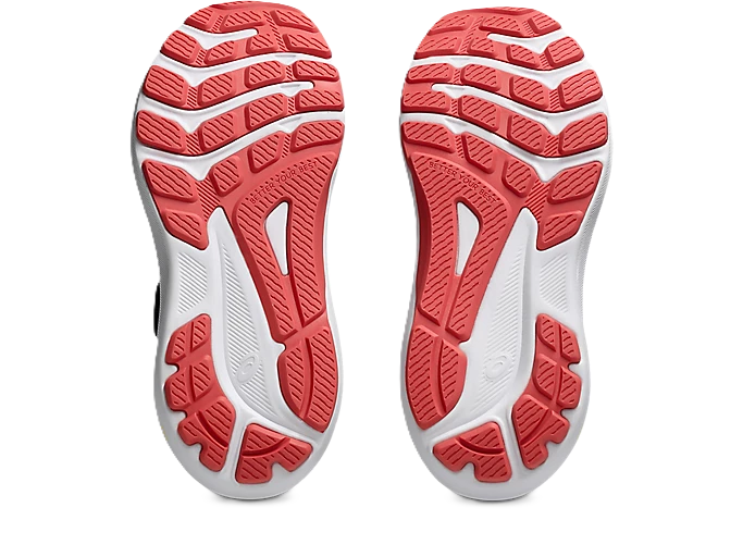 Asics GT- PS Kids Velcro Running Shoes Black Rubble Red