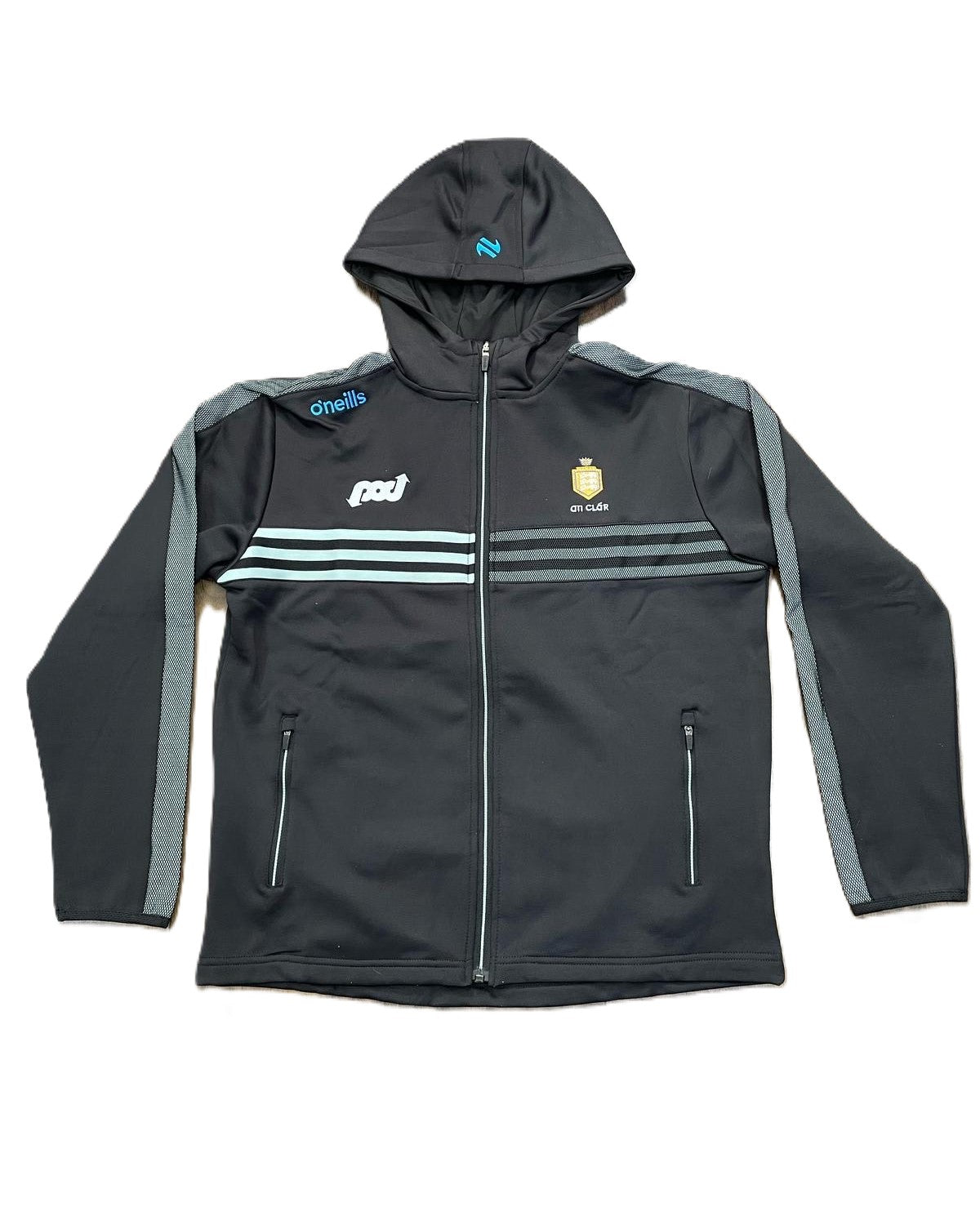 O'Neills Clare Nepal Fleece Full Zip Hoodie Black Blue Age -