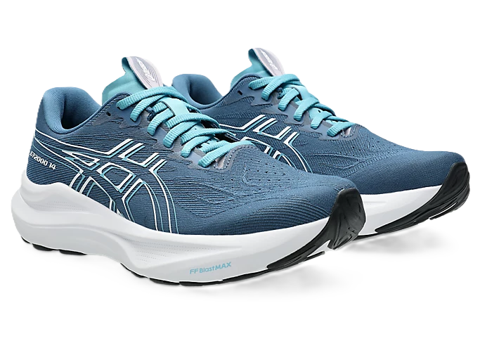 Asics GT-1000 14 Womens Running Shoes Winter Sea White
