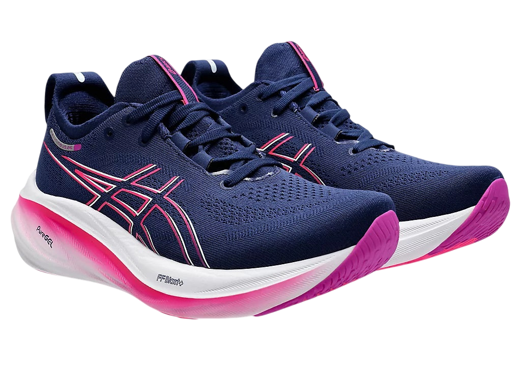 Asics Gel-Nimbus 26 Women's Running Shoes - Blue Expanse Pink