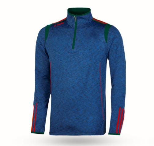 O'Neills Solar 3 Stripe Brushed  Half Zip (Melange Navy Red Green)