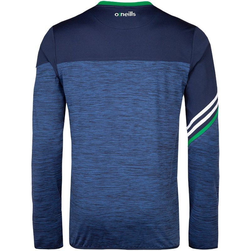 O'Neills Nevis Brushed Crew Neck (Melange Navy Green White)