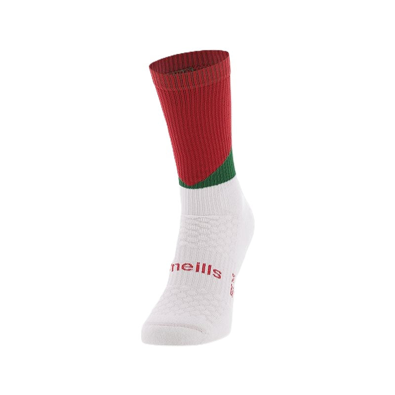 O'Neills Ion Midi Socks Red Green White -