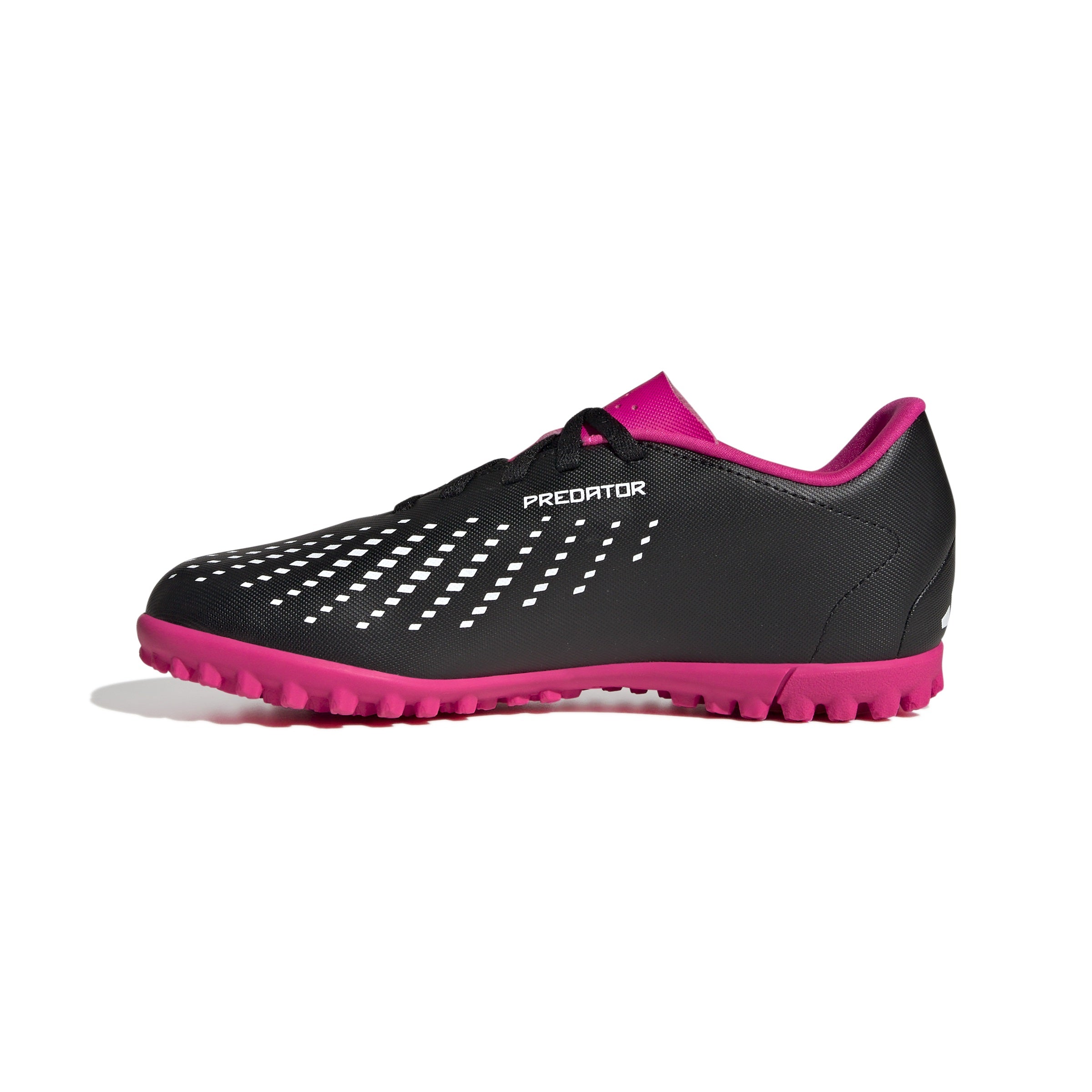 Adidas Predator Accuracy.4 Astro Turf Junior Football Boots (Core Black Shock Pink White)