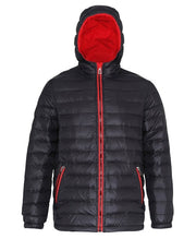 2786 Padded Jacket (Black Red)