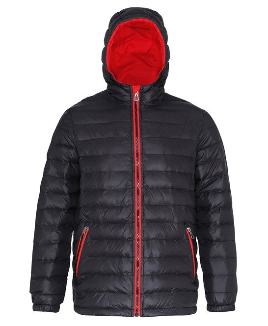 2786 Padded Jacket (Black Red)