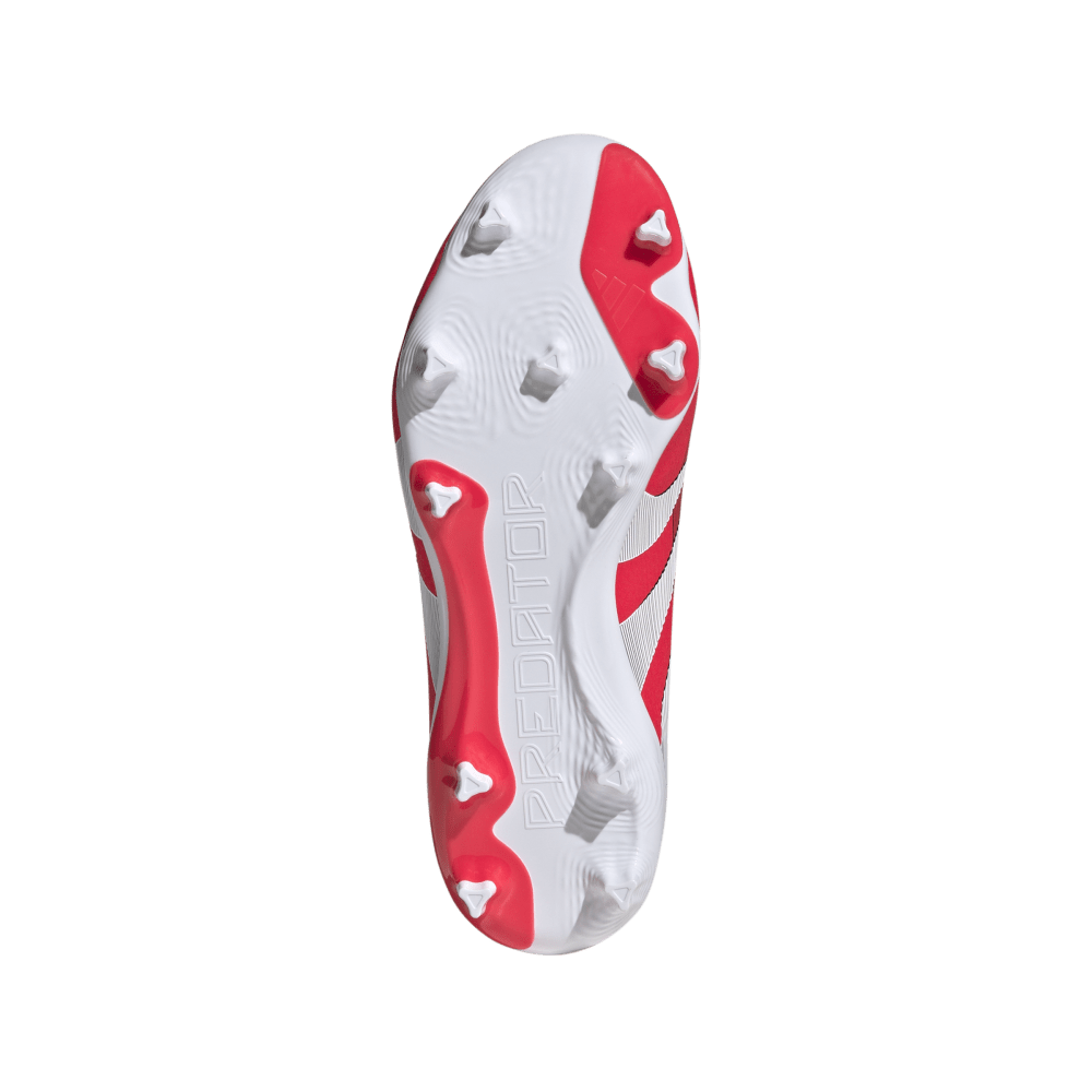 Adidas Predator League Firm Ground Junior Football Boots Lucid Red Cloud White Core Black (Red Black White)