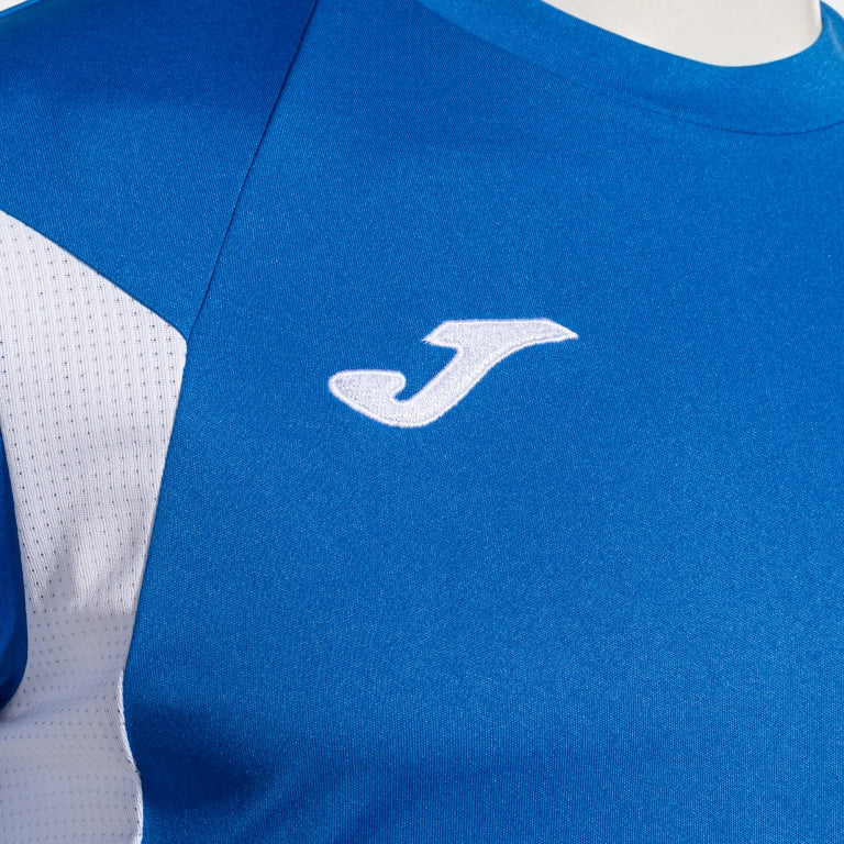 Joma Winner III Short Sleeve Tee Shirt Royal White