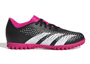 Adidas Predator Accuracy.4 Astro Turf Junior Football Boots (Core Black Shock Pink White)