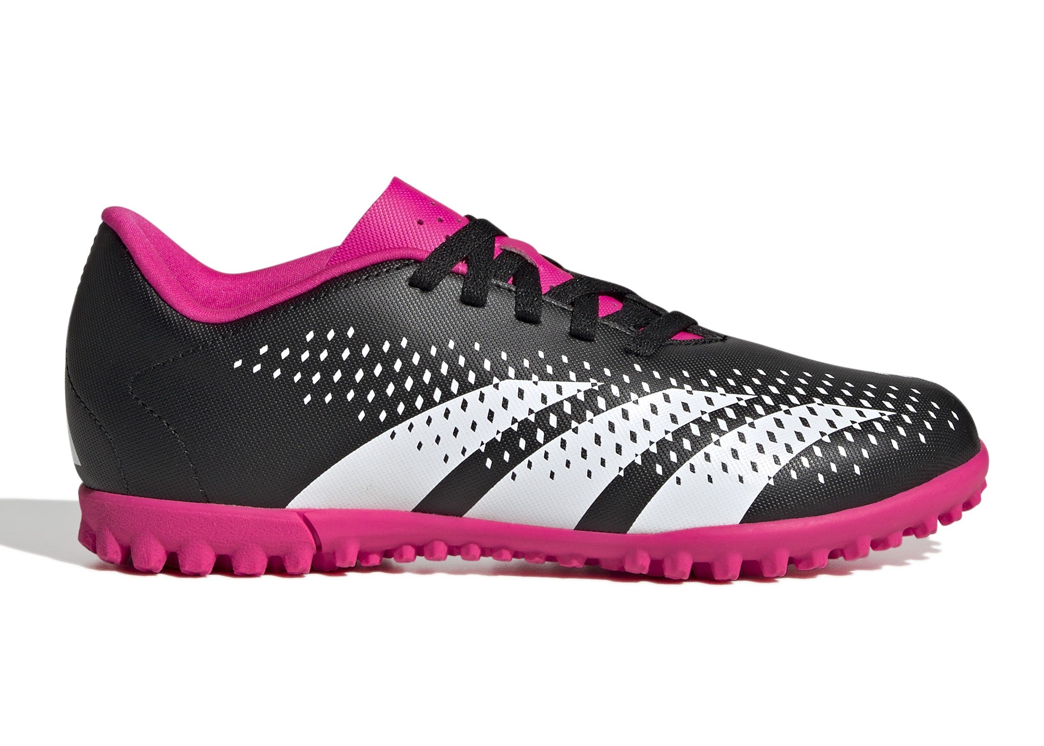 Adidas Predator Accuracy.4 Astro Turf Junior Football Boots (Core Black Shock Pink White)