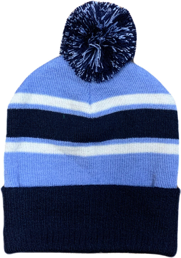 CS Bobble Hat (Navy Sky White)