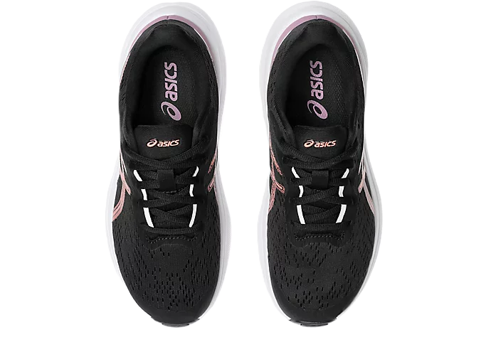 Asics GT- GS Kids Runnng Shoes Black Sun Coral