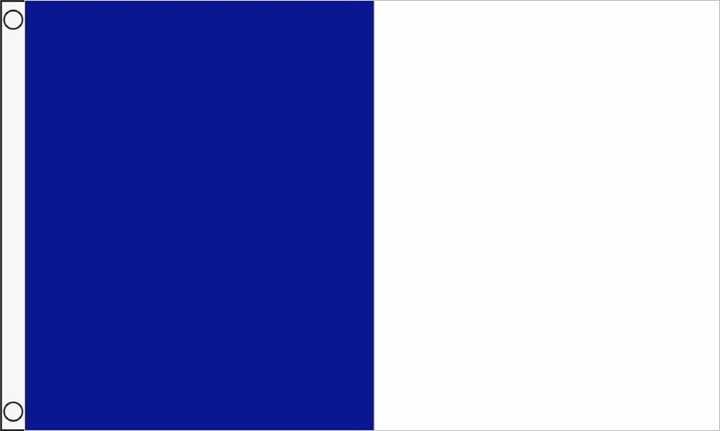 Team Car Flag 5X3 Half & Half Flag